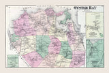 1873 Map of Oyster Bay Queens County New York