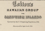 1841 Map of the Hawaii Islands