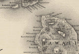 1841 Map of the Hawaii Islands