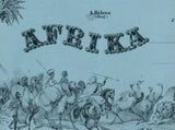 1864 Relief Map of Africa