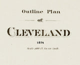 1874 Map of Cleveland Ohio