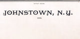 1888 Panoramic Map of Johnstown New York
