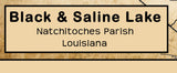 2024 Map of Black Lake and Saline Lake Natchitoches Parish Louisiana
