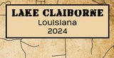 2024 Map of Lake Claiborne Claiborne Parish Louisiana