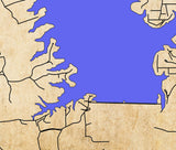 2024 Map of Vernon Lake Vernon Parish Louisiana