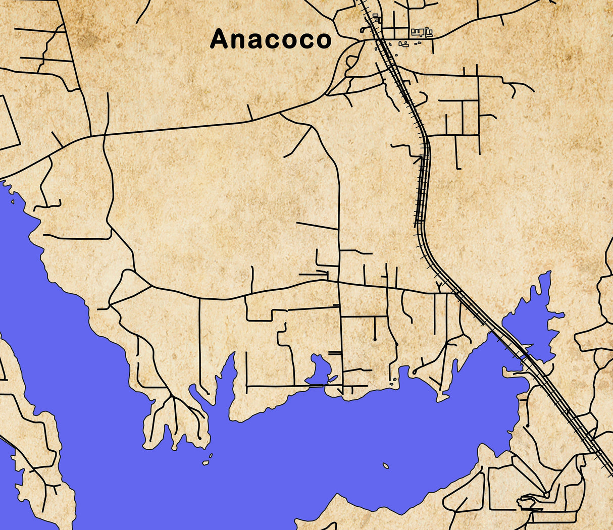 2024 Map of Vernon Lake Vernon Parish Louisiana