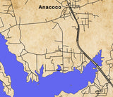 2024 Map of Vernon Lake Vernon Parish Louisiana