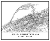 Erie Pennsylvania Map