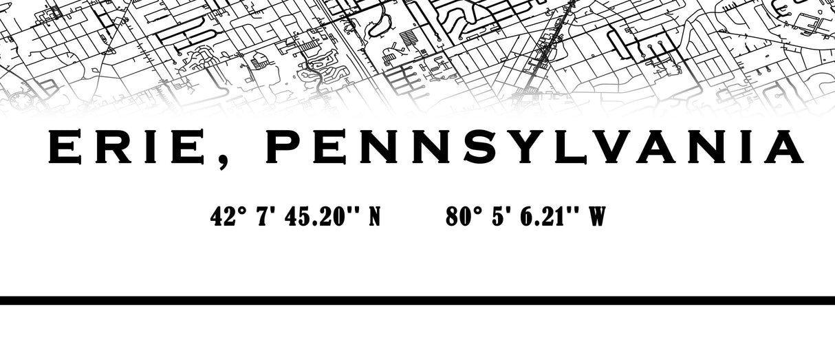 Erie Pennsylvania Map