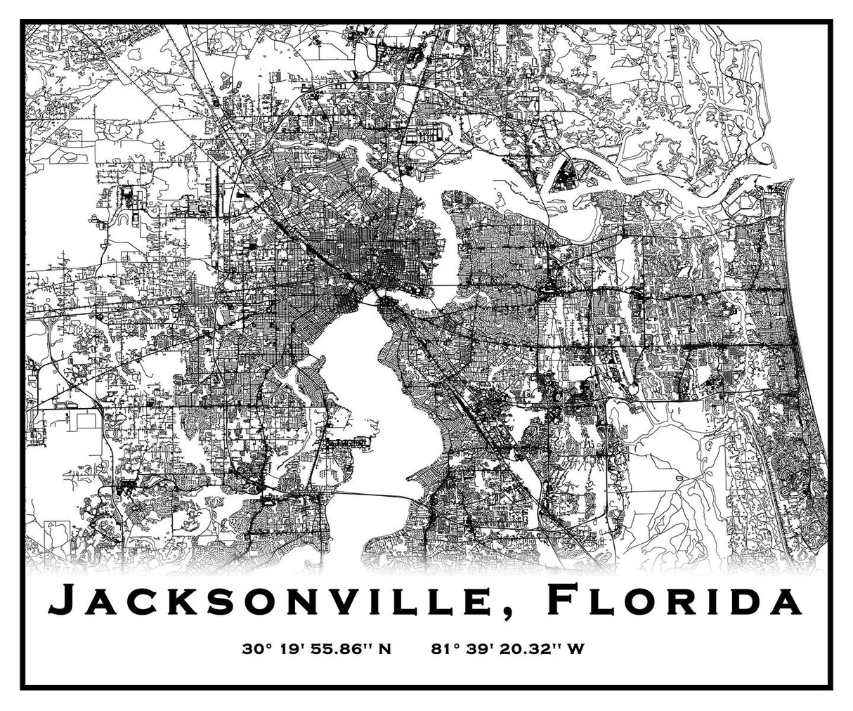 Jacksonville Florida Map