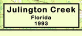 1993 Map of Julington Creek Florida Mandarin Fruit Cove