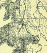 1911 Topo Map of Monroe Oregon