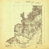 1913 Topo Map of Philomath Oregon
