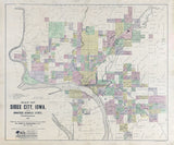 1893 Map of Sioux City Iowa