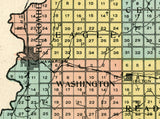 1907 Map of Sioux County Iowa