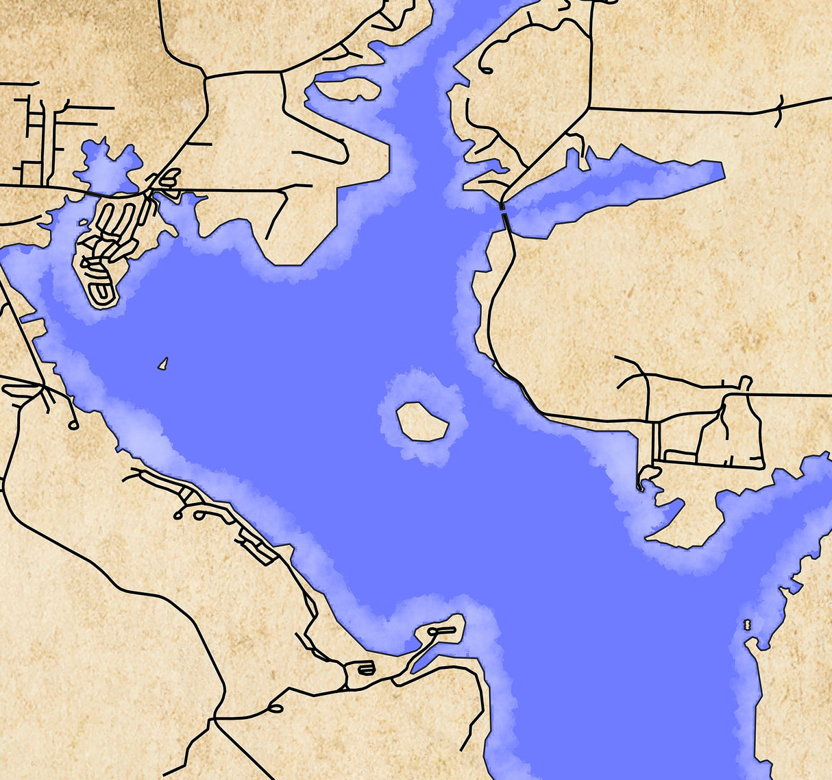 2024 Map of Senecaville Lake Ohio Guernsey and Noble County