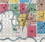 1898 Map of Guthrie Logan County Oklahoma