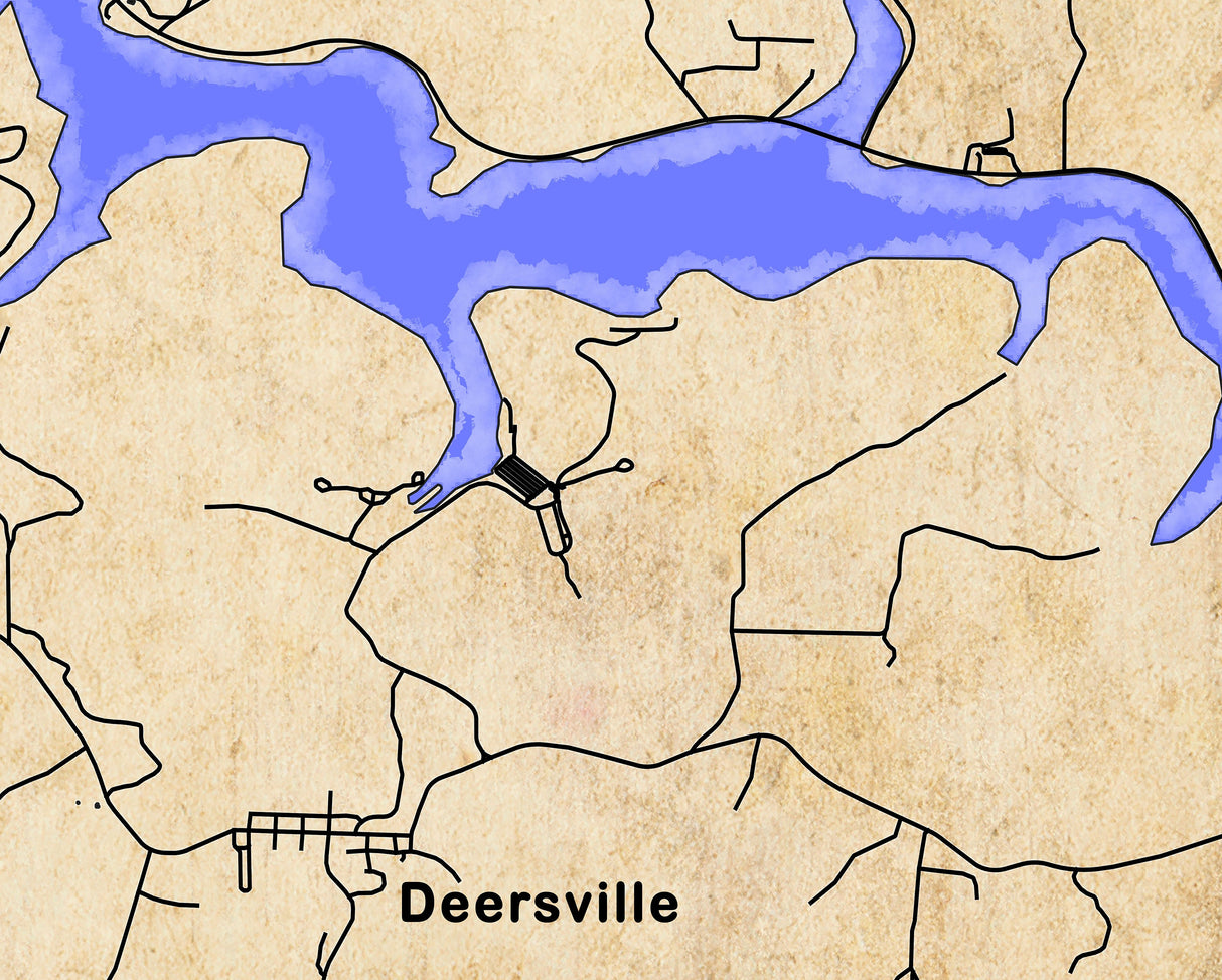 2024 Map of Tappan Lake Harrison County Ohio