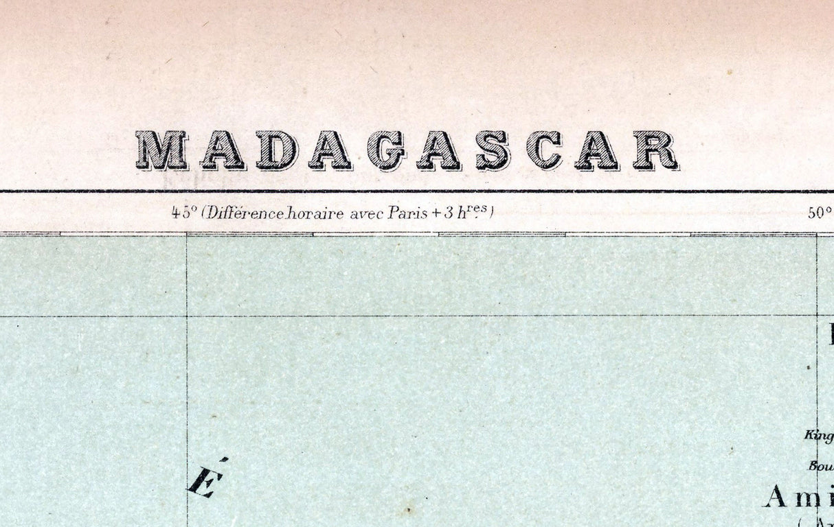 1889 Map of Madagascar