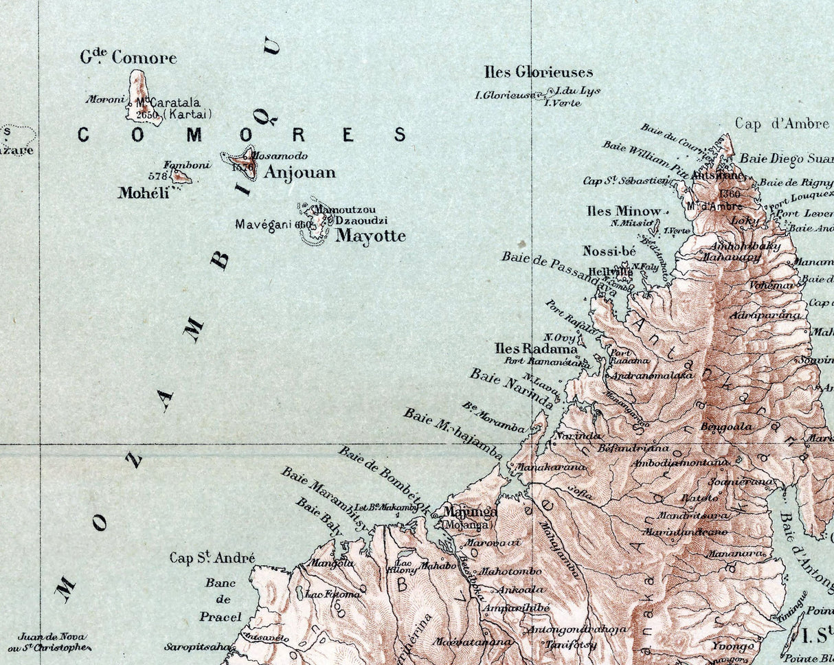 1889 Map of Madagascar