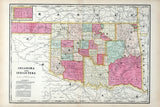 1899 Map of Oklahoma and Indian Territory