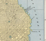 1899 Map of San Francisco California