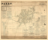 1902 Map of Perry Wyoming County New York