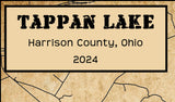 2024 Map of Tappan Lake Harrison County Ohio