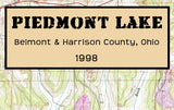 1998 Map of Piedmont Lake Ohio