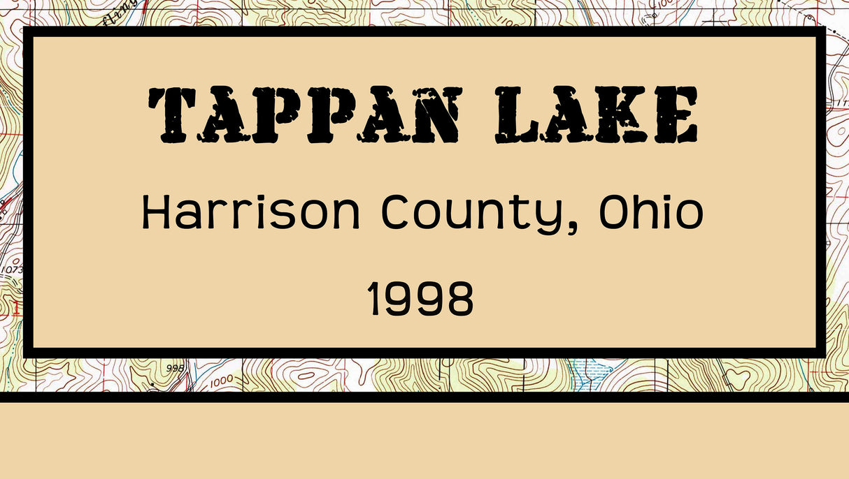 1998 Map of Tappan Lake Ohio