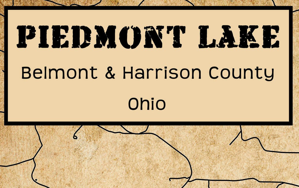 2024 Map of Piedmont Lake Ohio