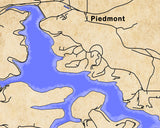 2024 Map of Piedmont Lake Ohio