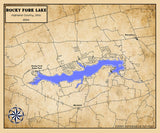 2024 Map of Rocky Fork Lake Highland County Ohio