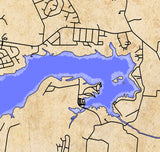 2024 Map of Rocky Fork Lake Highland County Ohio