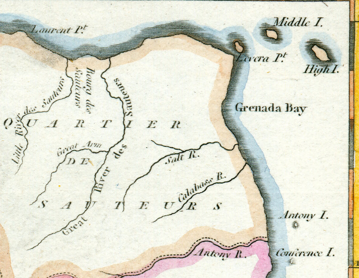 1794 Map of the Island of Grenada