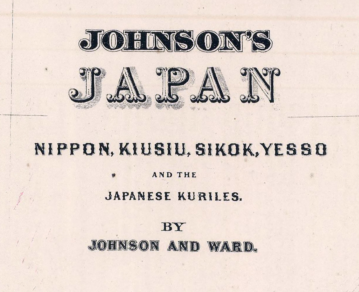 1865 Map of Japan