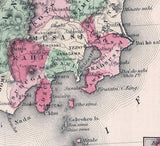 1865 Map of Japan