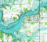 1969 Map of Mississinewa Lake Indiana