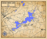 2024 Map of Caesar Creek Lake Ohio