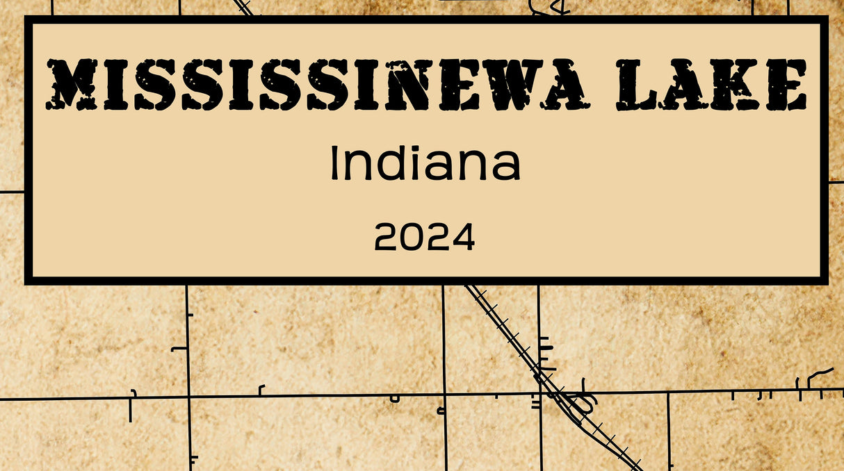 2024 Map of Mississinewa Lake Indiana