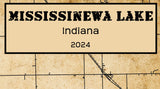 2024 Map of Mississinewa Lake Indiana