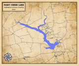 2024 Map of Paint Creek Lake Ohio Highland and Ross County