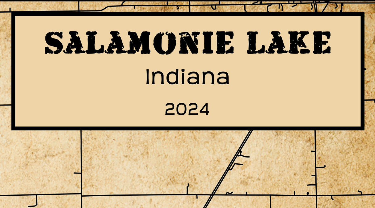 2024 Map of Salamonie Lake Indiana