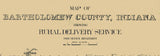 1909 Map of Bartholomew County Indiana