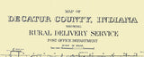 1911 Map of Decatur County Indiana