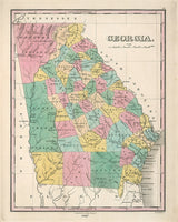 1827 Map of Georgia
