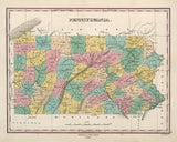 1827 Map of Pennsylvania