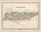 1827 Map of Tennessee