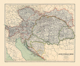 1910 Map of the Austro Hungarian Empire