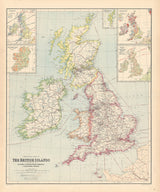 1910 Map of The British Islands